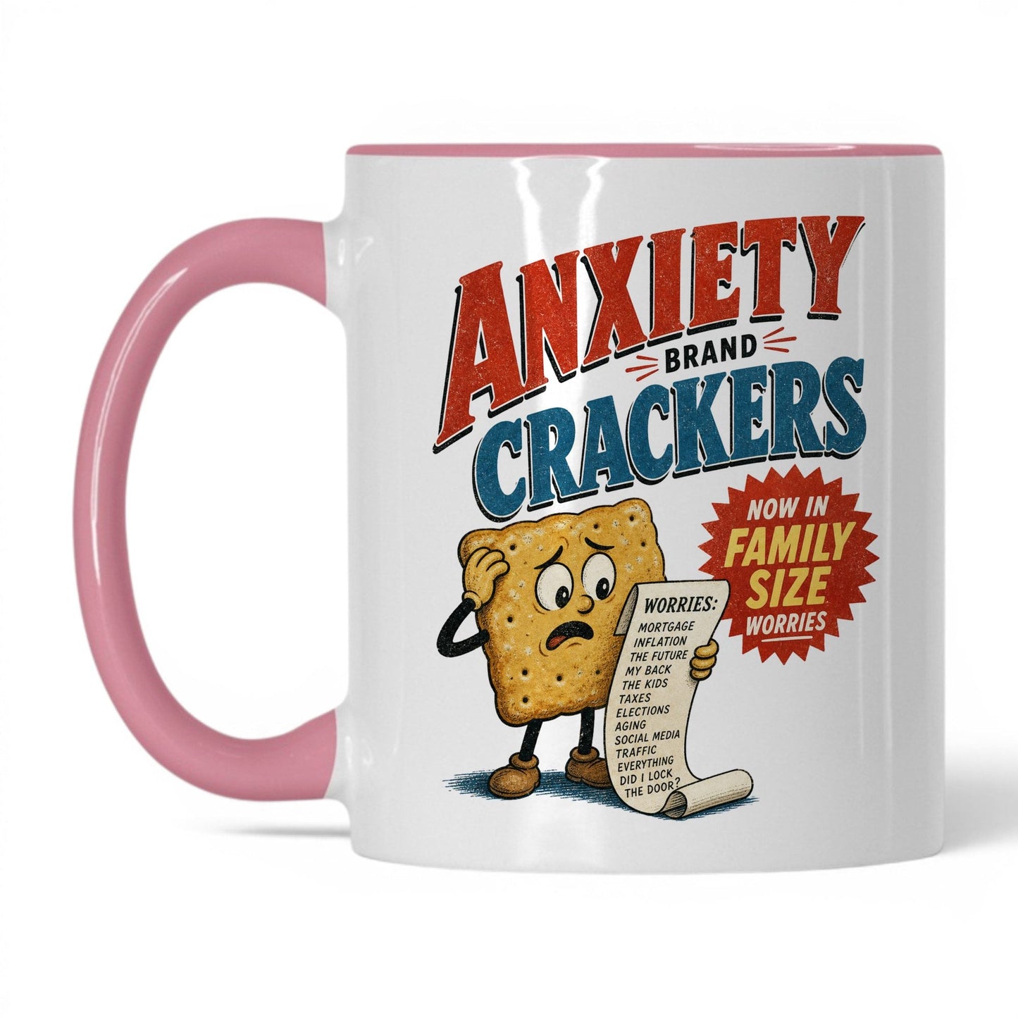 Anxiety Brand Crackers Coffee Mug