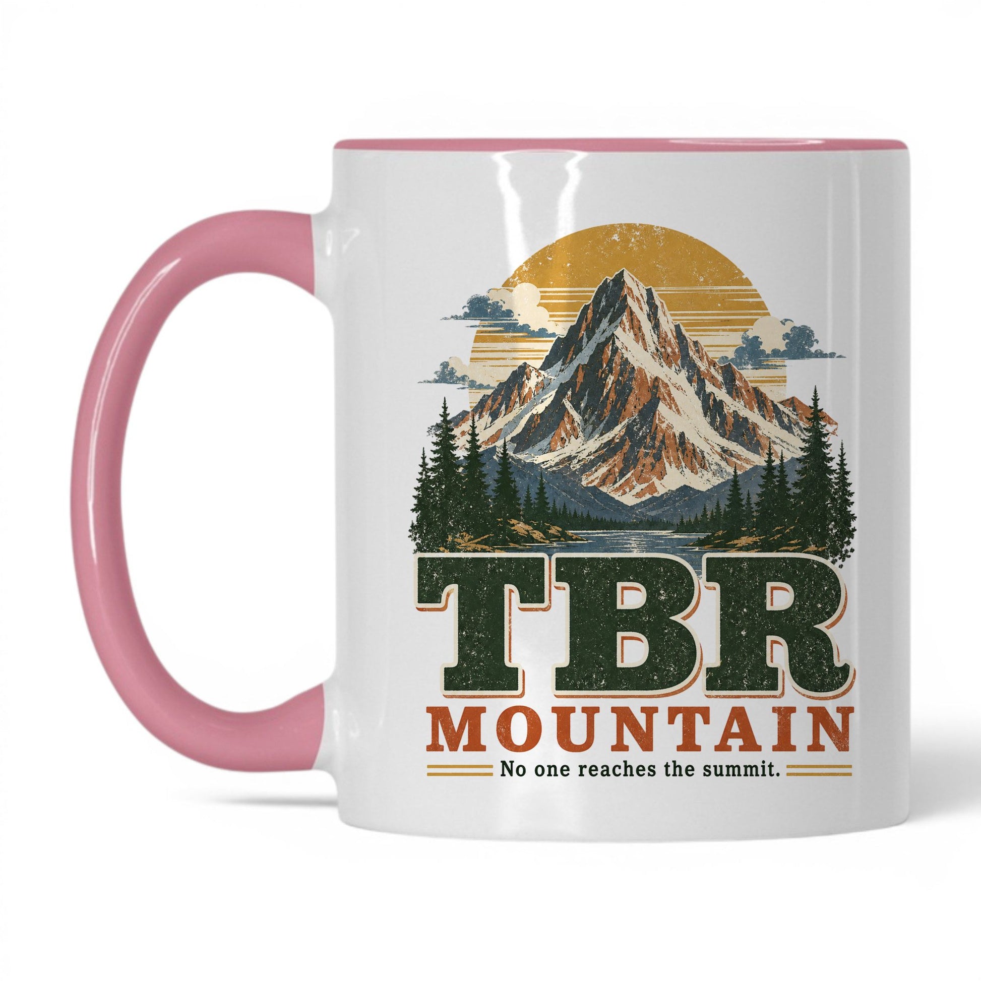 TBR Mountain Mug – 11oz White/Pink Mug