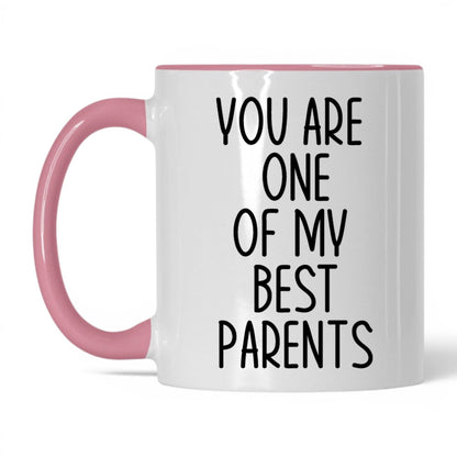 One of My Best Parents Mug – 11oz White/Pink Mug
