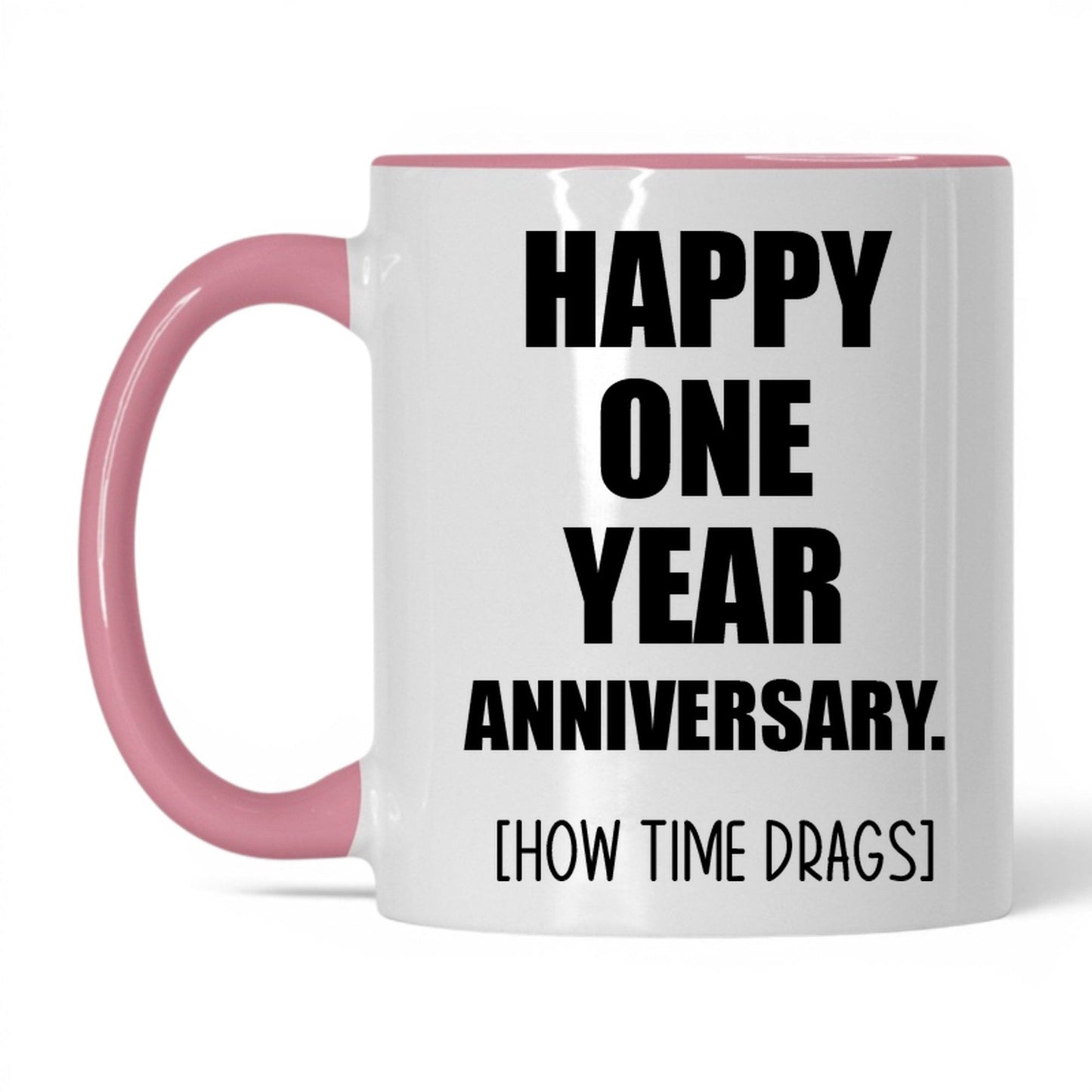 Happy Anniversary How Many Drinks Mug – 11oz White/Pink Mug