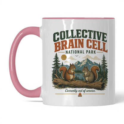 Collective Brain Cell National Park Mug – 11oz White/Pink Mug