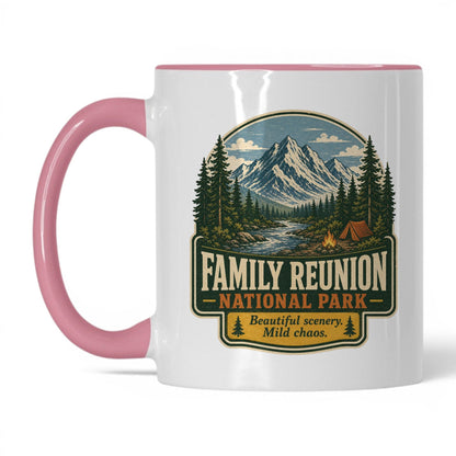 Family Reunion National Park Mug – 11oz White/Pink Mug