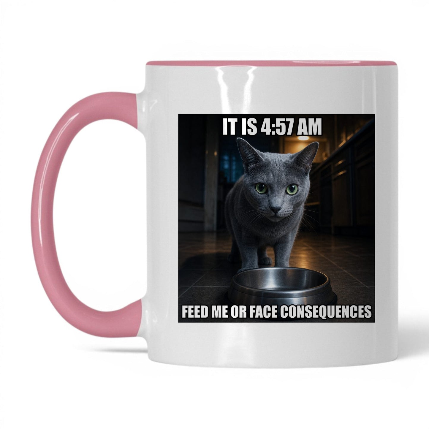 Feed Me Cat Coffee Mug
