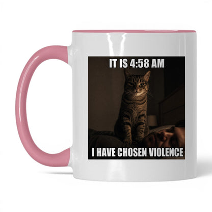Chosen Violence Cat Coffee Mug