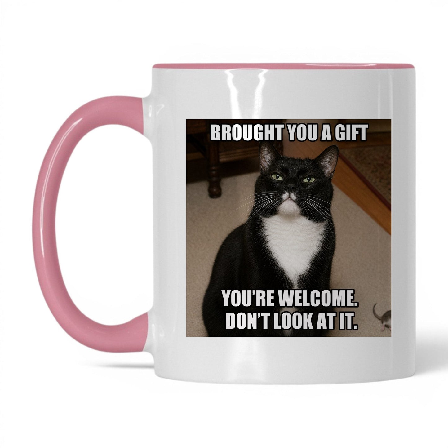 Brought You a Gift Cat Coffee Mug