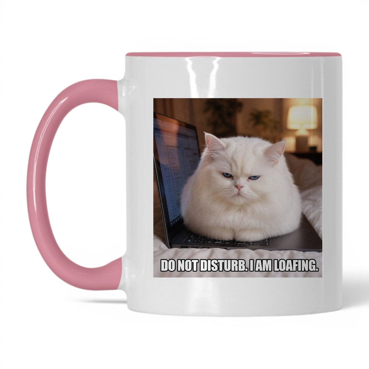 Do Not Disturb Loafing Cat Coffee Mug