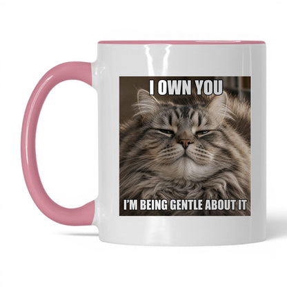 I Own You Cat Coffee Mug