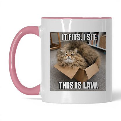 It Fits I Sit Cat Coffee Mug