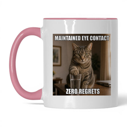 Maintained Eye Contact Cat Coffee Mug