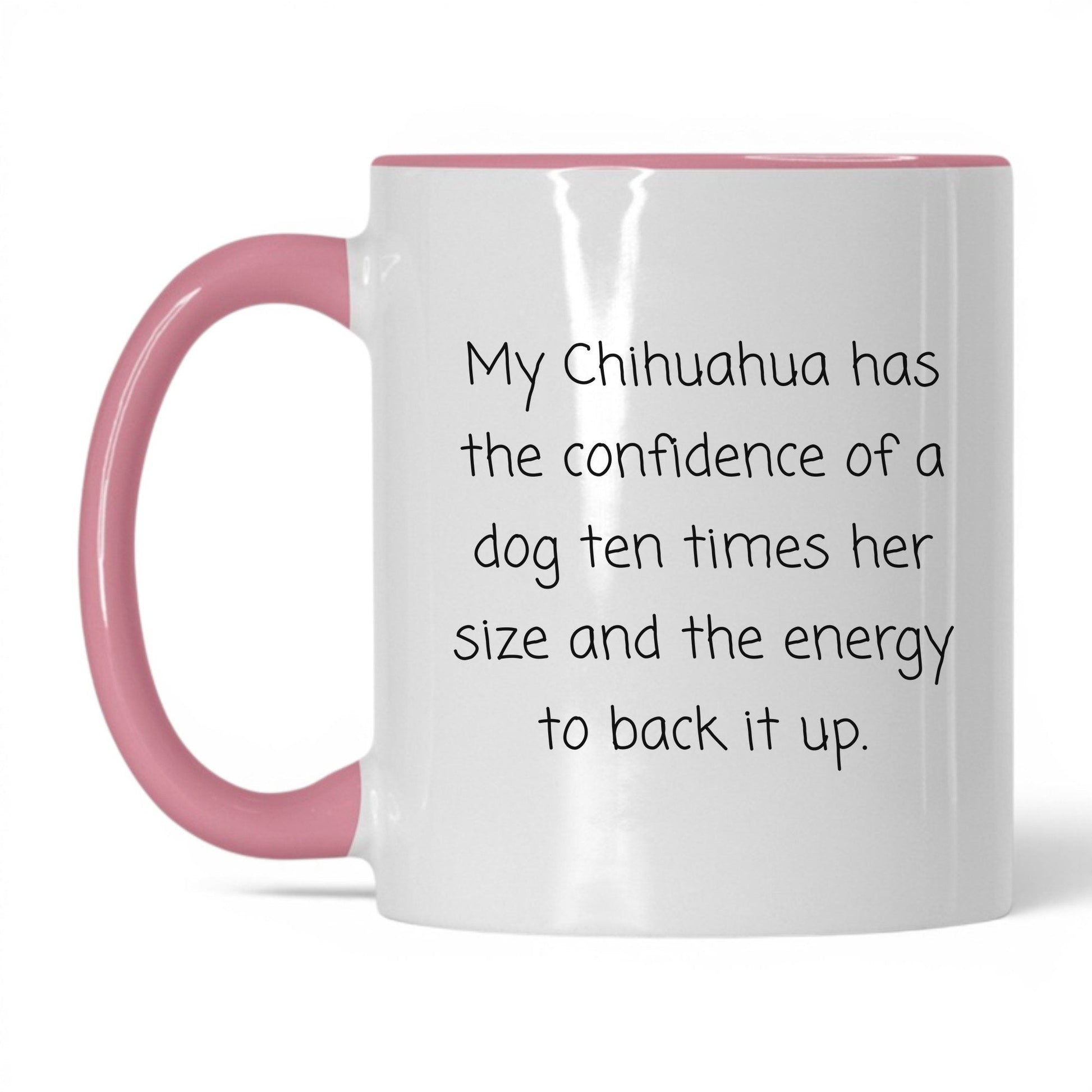 Chihuahua Dog Mom Mug – 11oz White/Pink Mug