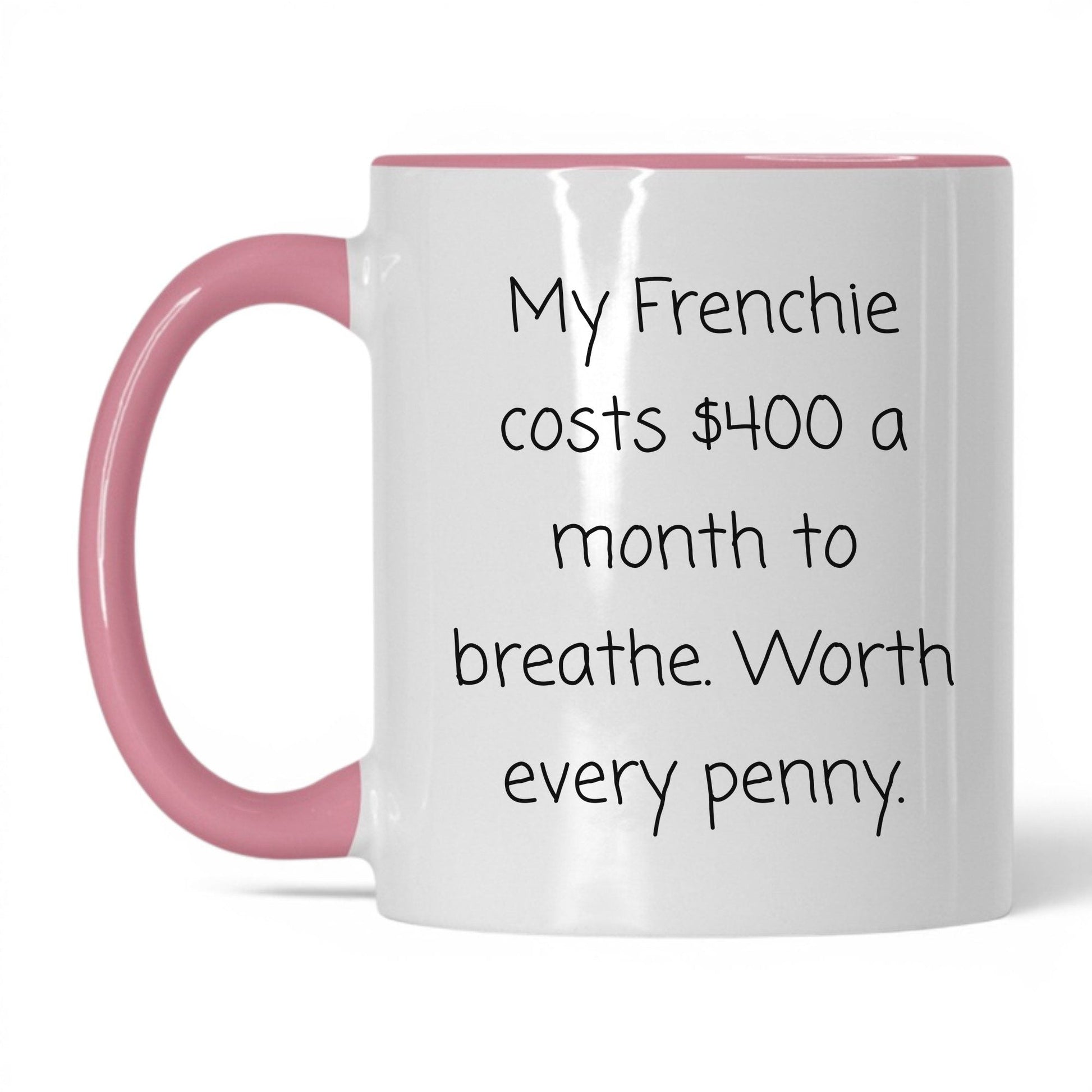French Bulldog Mug – 11oz White/Pink Mug
