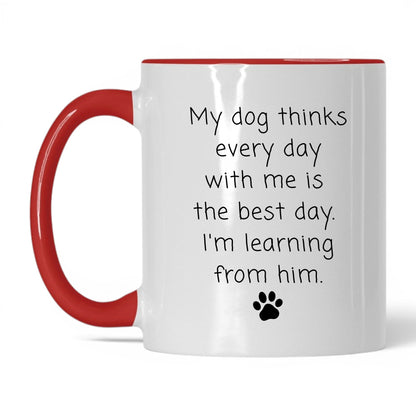 Every Day Is the Best Day Mug – 11oz White/Red Mug