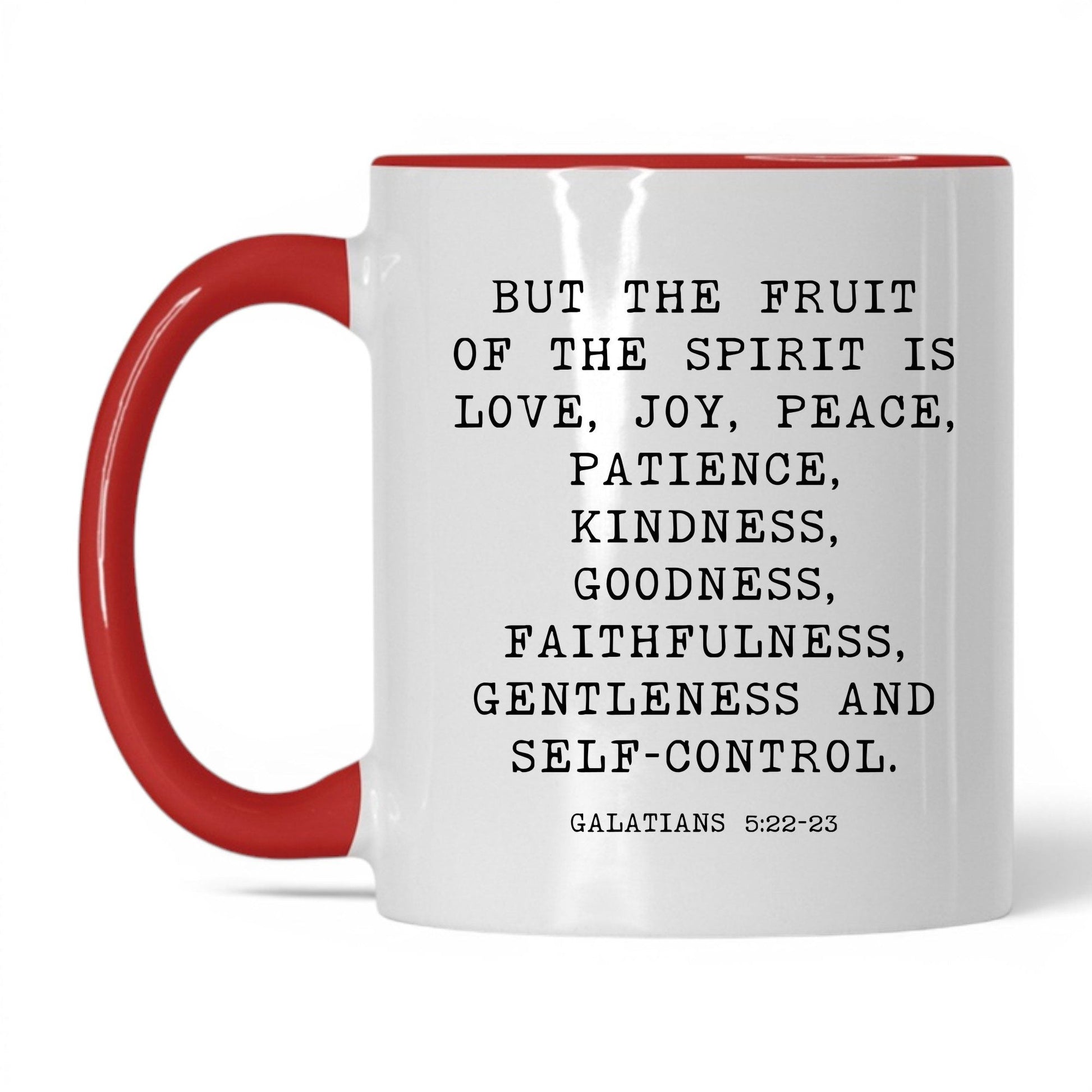 Fruit of the Spirit Mug – 11oz White/Red Mug