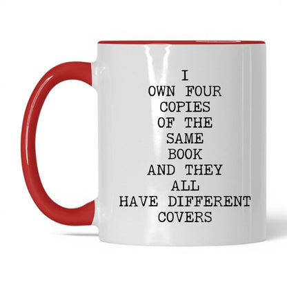 Four Copies Different Covers Coffee Mug