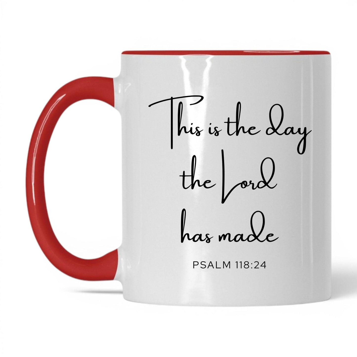 This Is the Day Mug – 15oz White/Black Mug