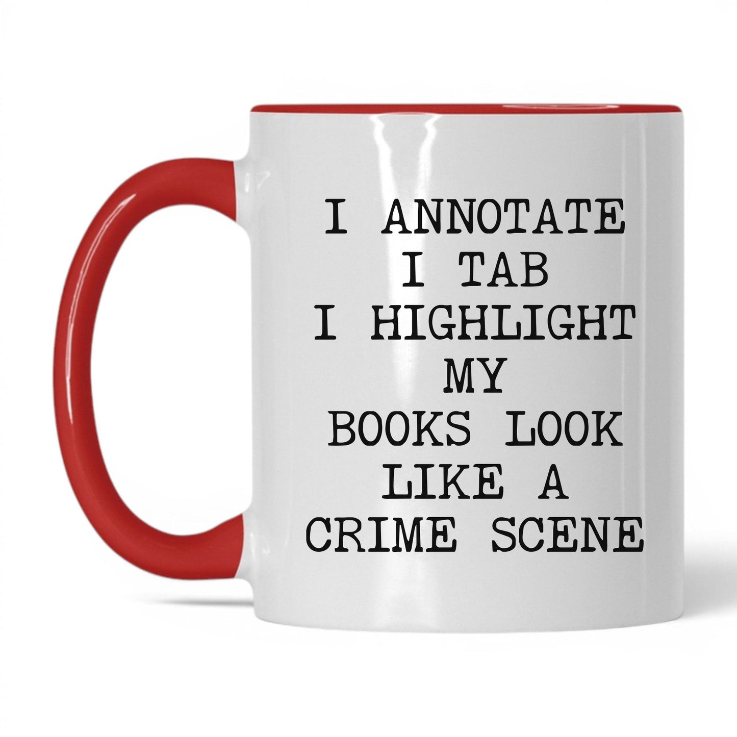 Books Look Like a Crime Scene Coffee Mug