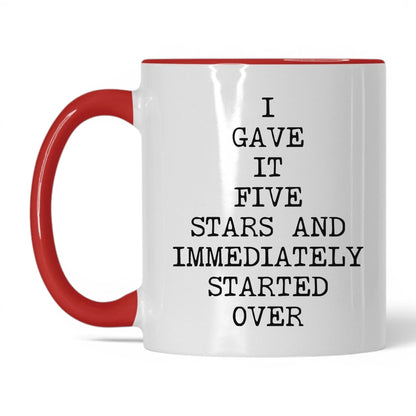 Five Stars Started Over Coffee Mug