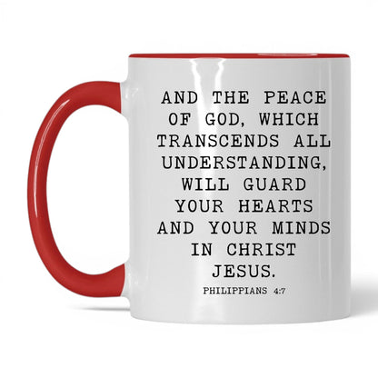 Peace of God Mug – 15oz White/Black Mug