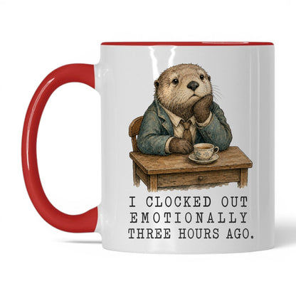 Clocked Out Otter Coffee Mug