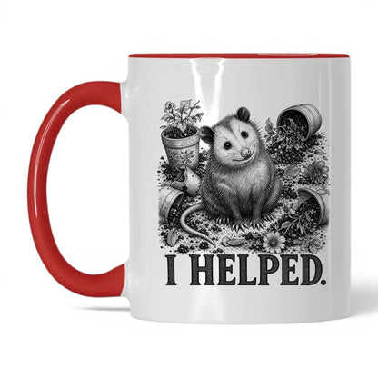 I Helped Opossum Coffee Mug