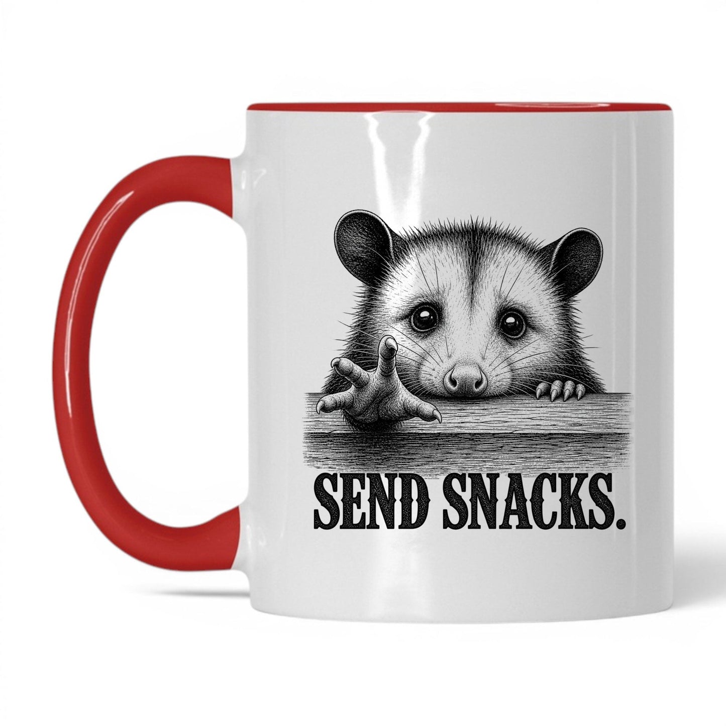 Send Snacks Opossum Coffee Mug