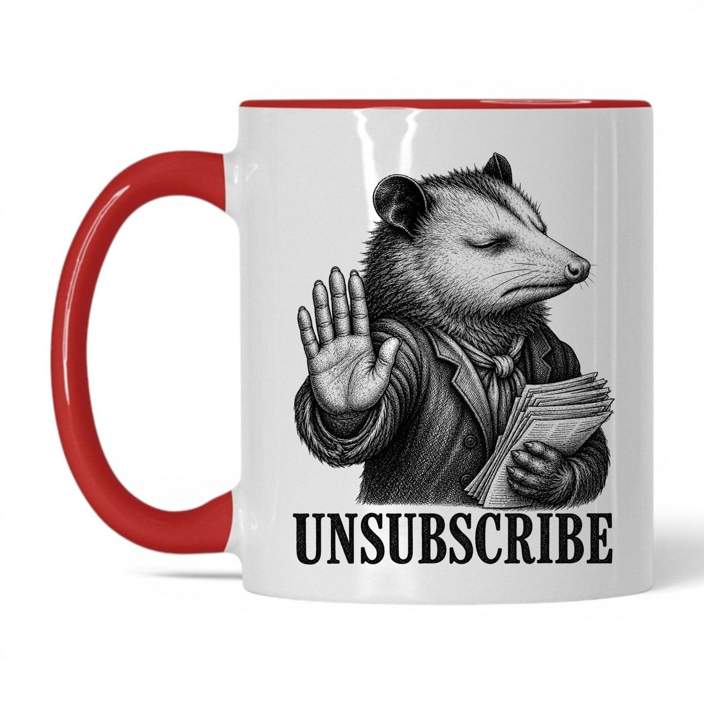 Unsubscribe Opossum Coffee Mug