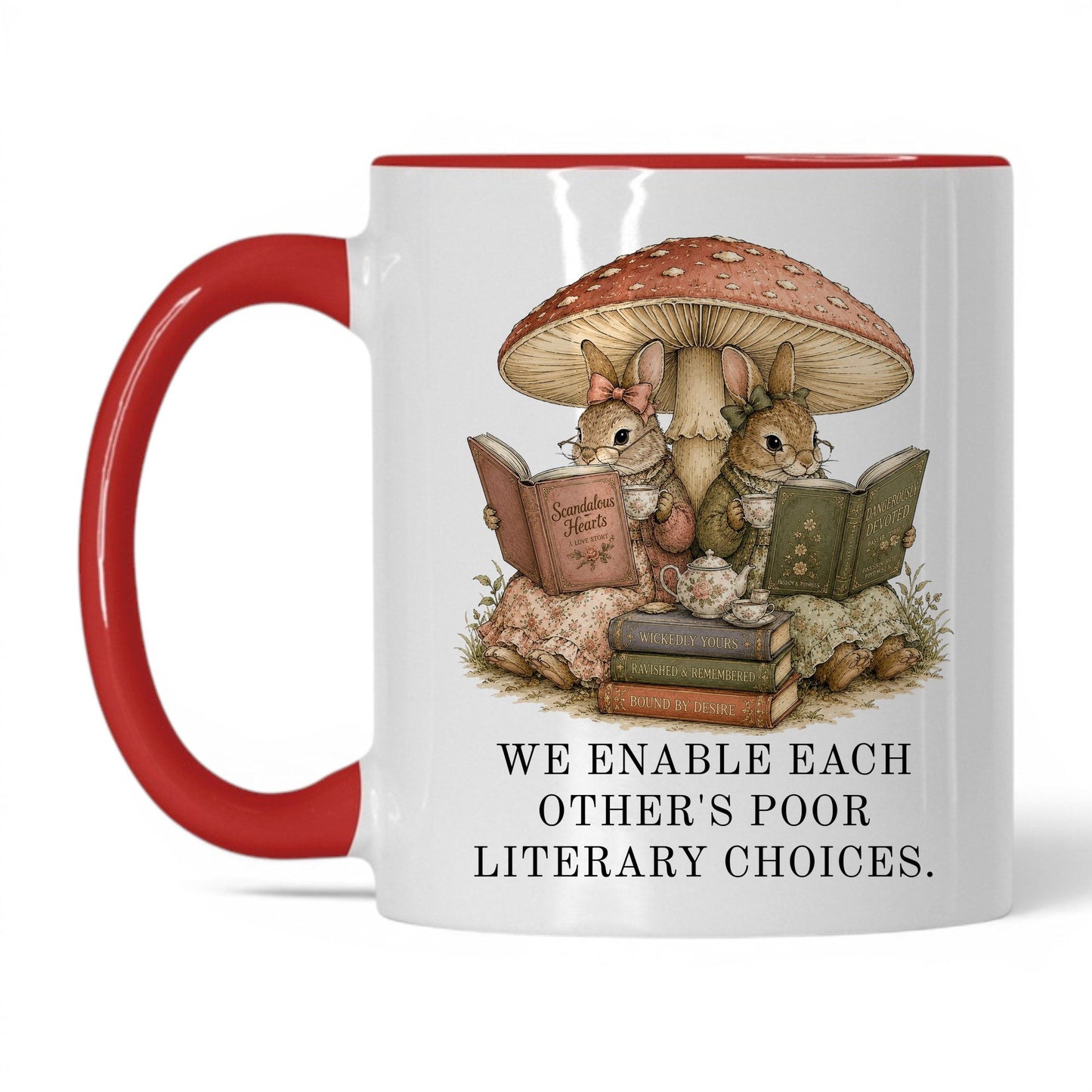 Poor Literary Choices Mug – 11oz White/Red Mug