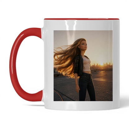 Main Character Doll Face Coffee Mug