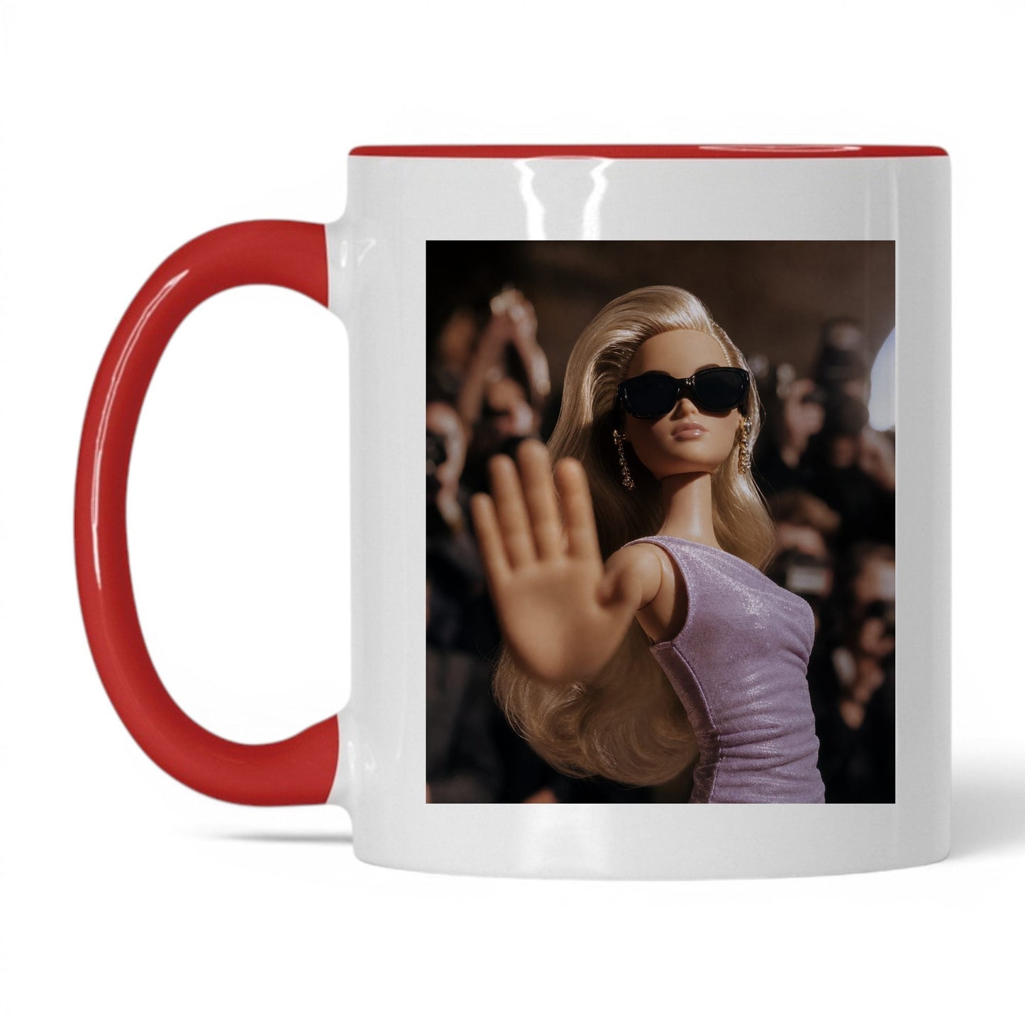 Not Taking Questions Doll Face Mug