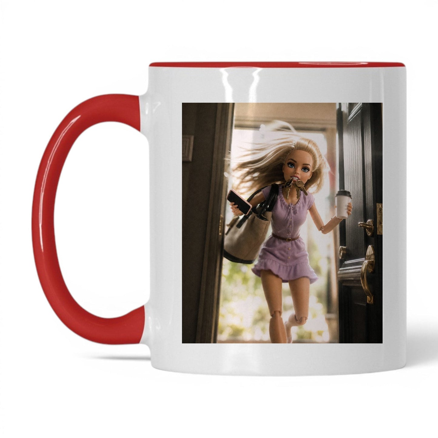 On My Way Doll Face Coffee Mug