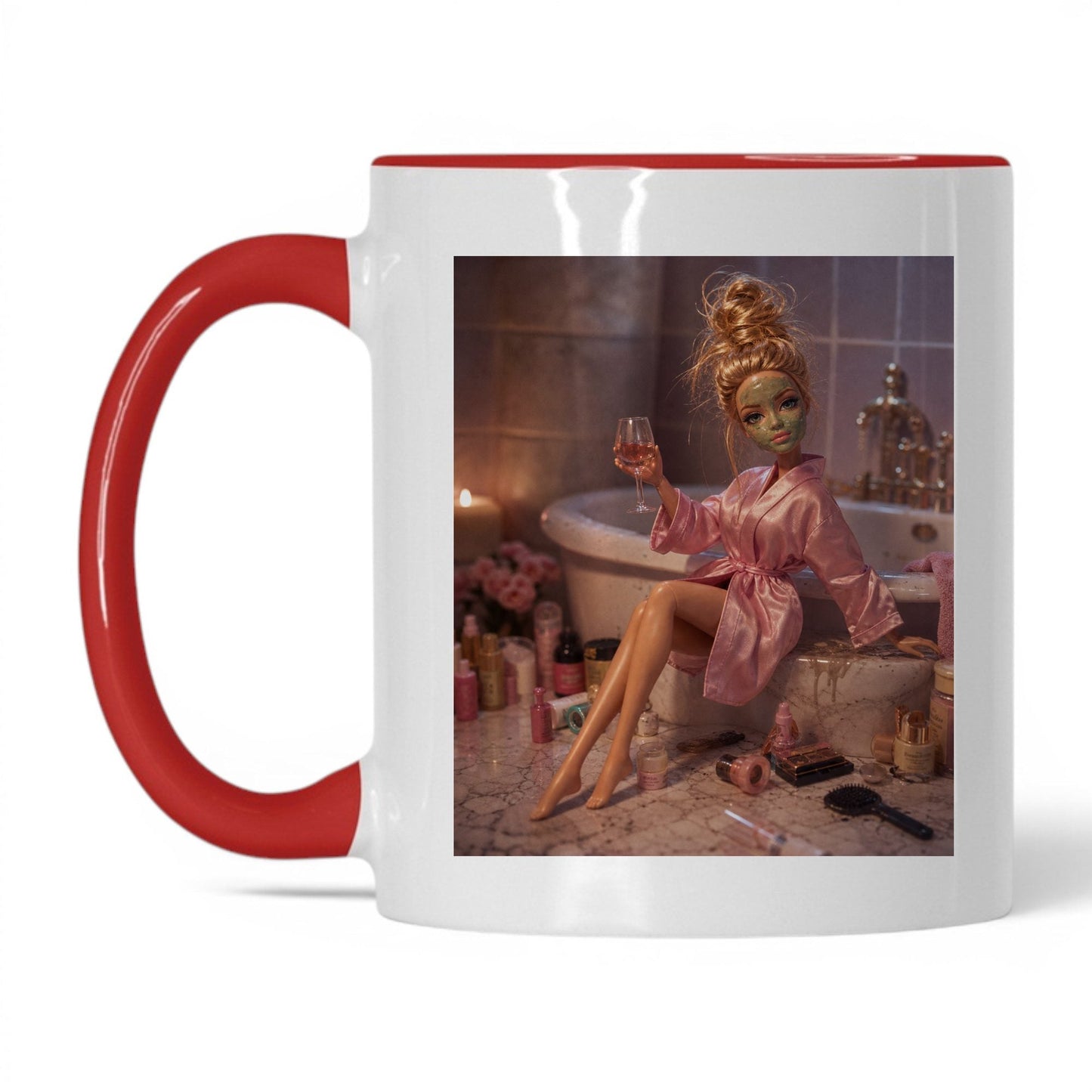 Self-Care Doll Face Coffee Mug