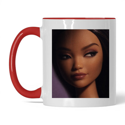 Suspicious Doll Face Coffee Mug