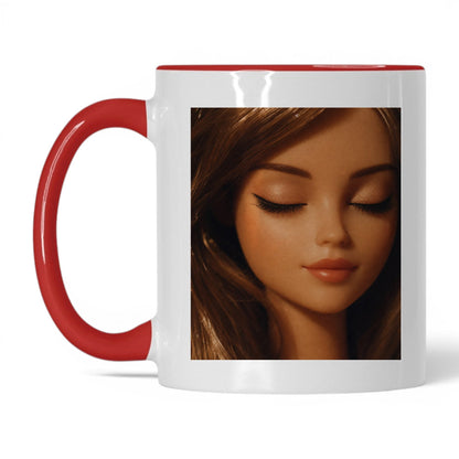 Unbothered Close-Up Doll Face Coffee Mug