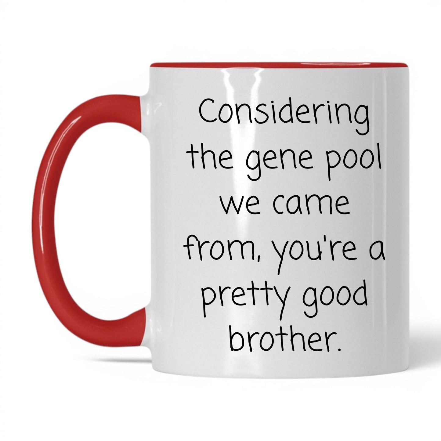 Pretty Good Gene Pool Mug – 11oz White/Red Mug