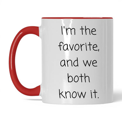 We Both Know It Mug – 11oz White/Red Mug