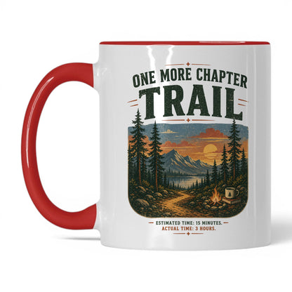 One More Chapter Trail Mug – 11oz White/Red Mug
