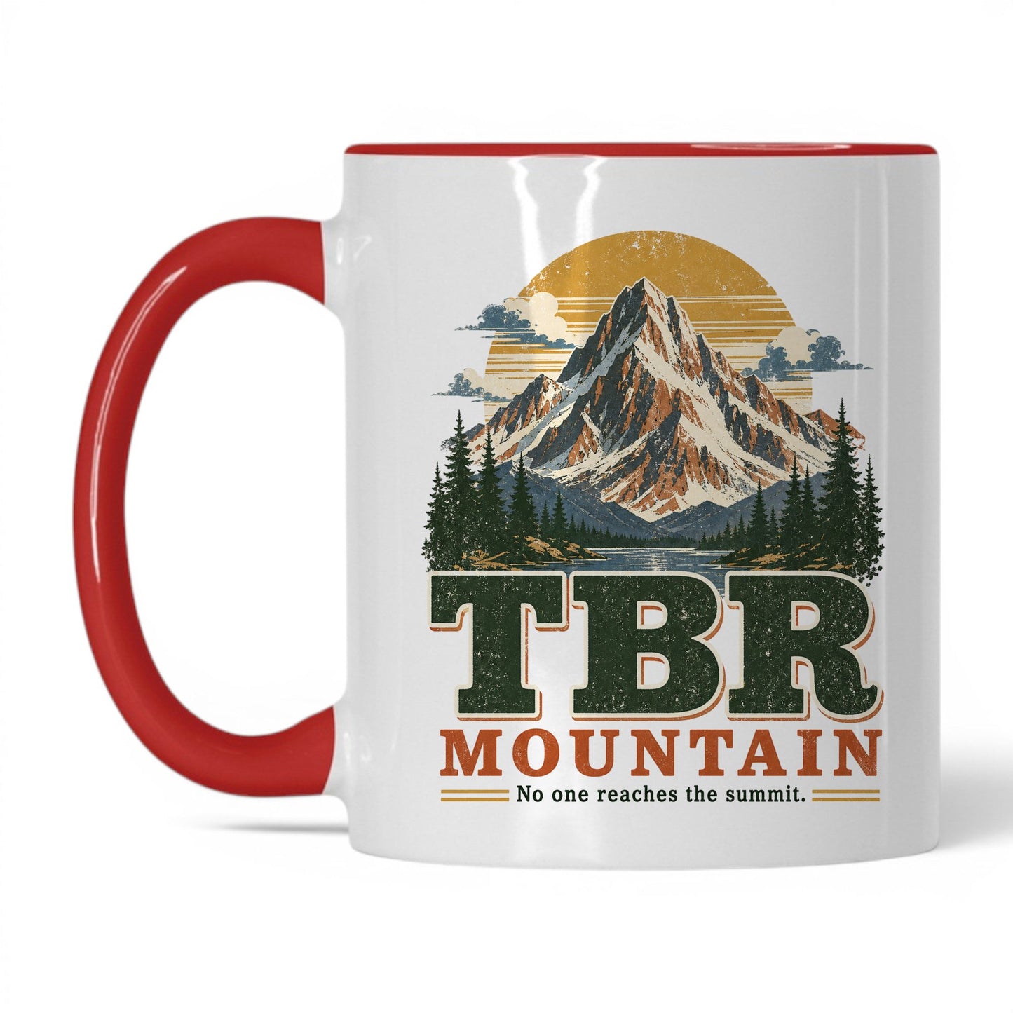 TBR Mountain Mug – 11oz White/Red Mug