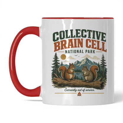 Collective Brain Cell National Park Mug – 11oz White/Red Mug