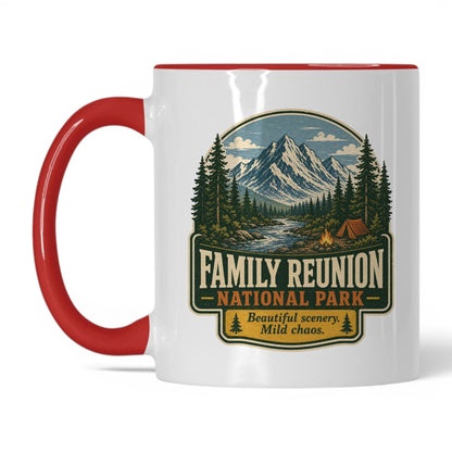 Family Reunion National Park Mug – 11oz White/Red Mug