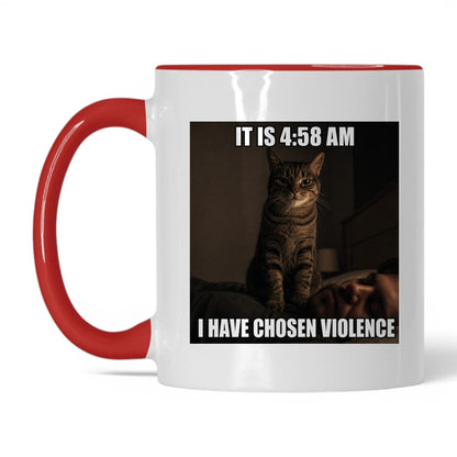 Chosen Violence Cat Coffee Mug