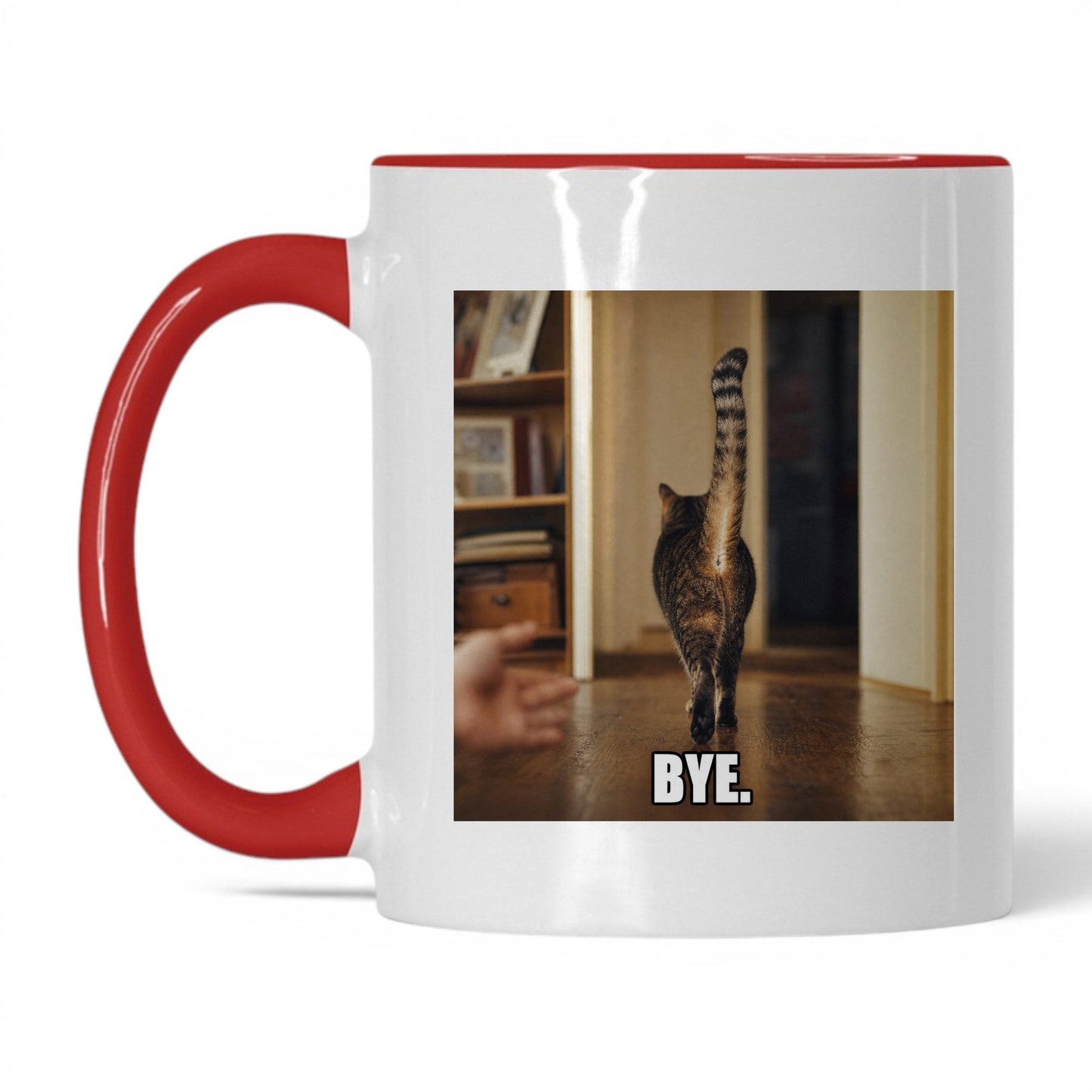 Bye Sarcastic Cat Coffee Mug