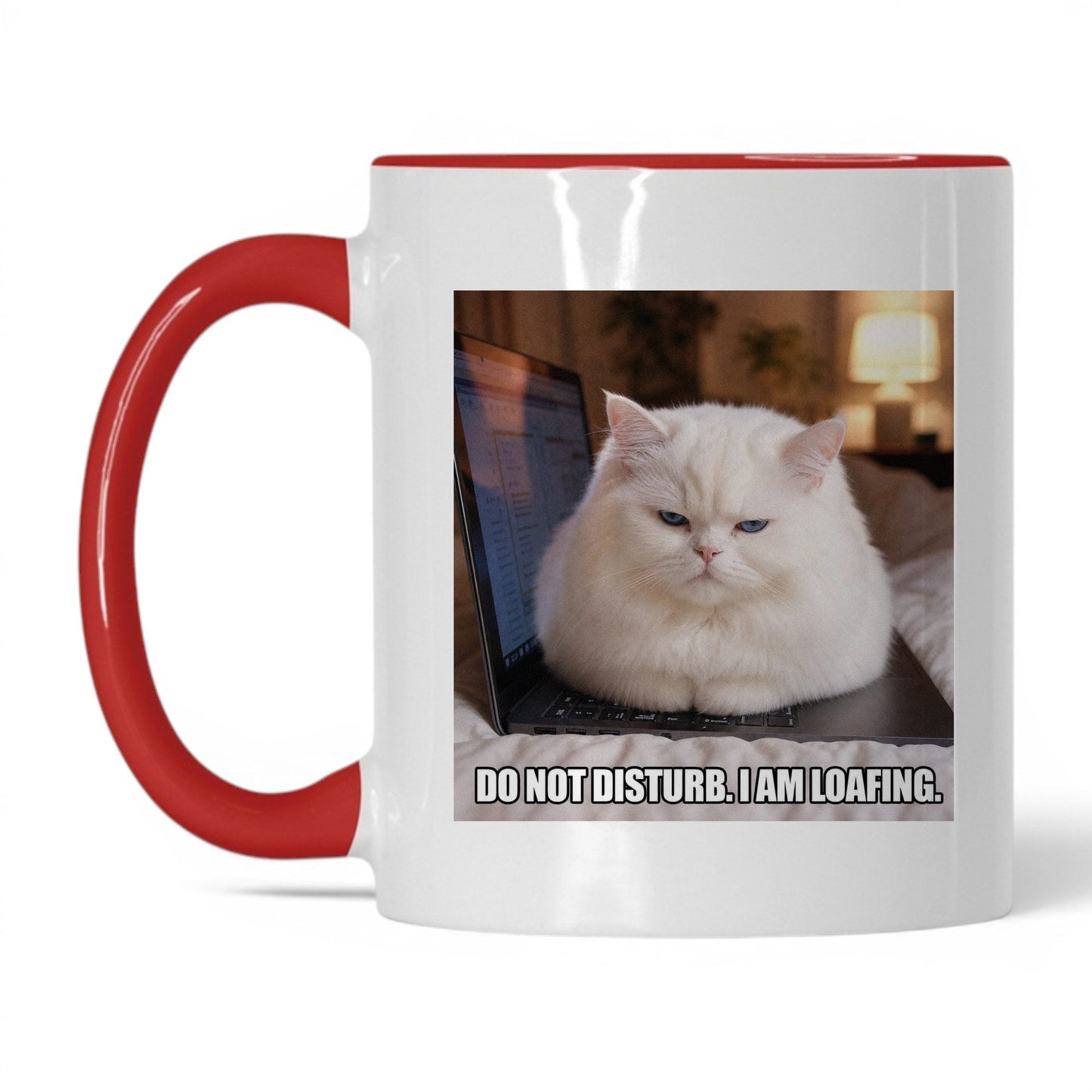 Do Not Disturb Loafing Cat Coffee Mug