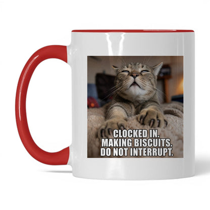 Making Biscuits Cat Coffee Mug