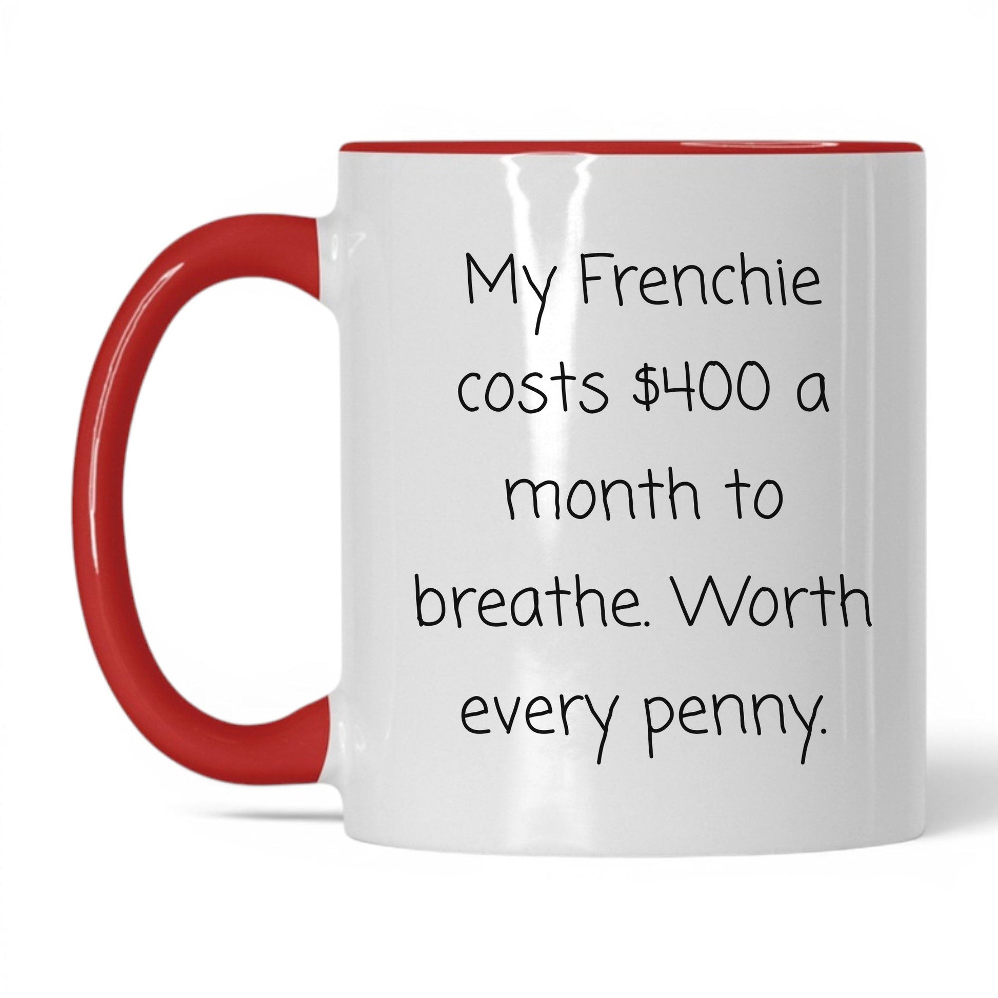 French Bulldog Mug – 11oz White/Red Mug