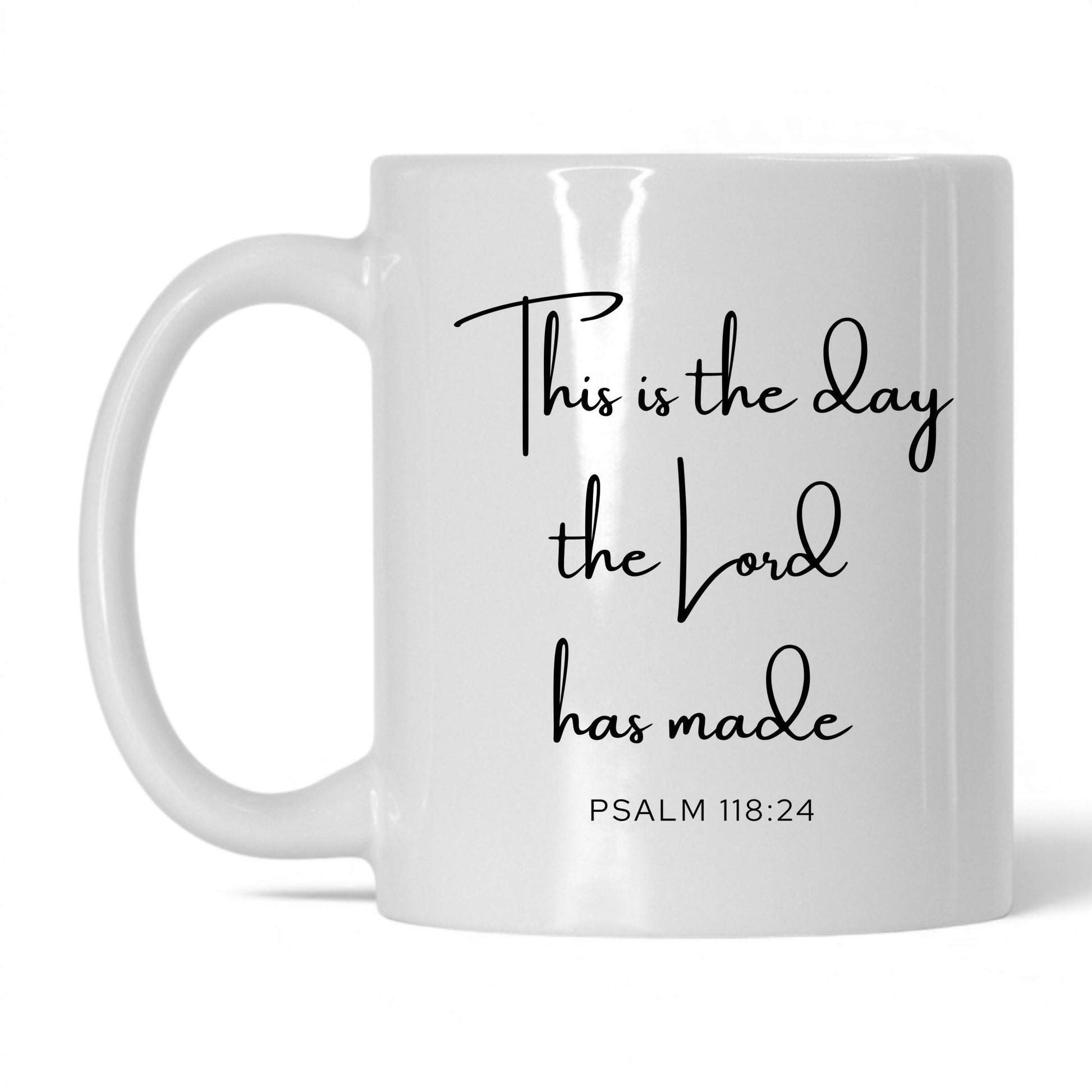 This Is the Day Mug – 15oz White/Midnight Blue Mug