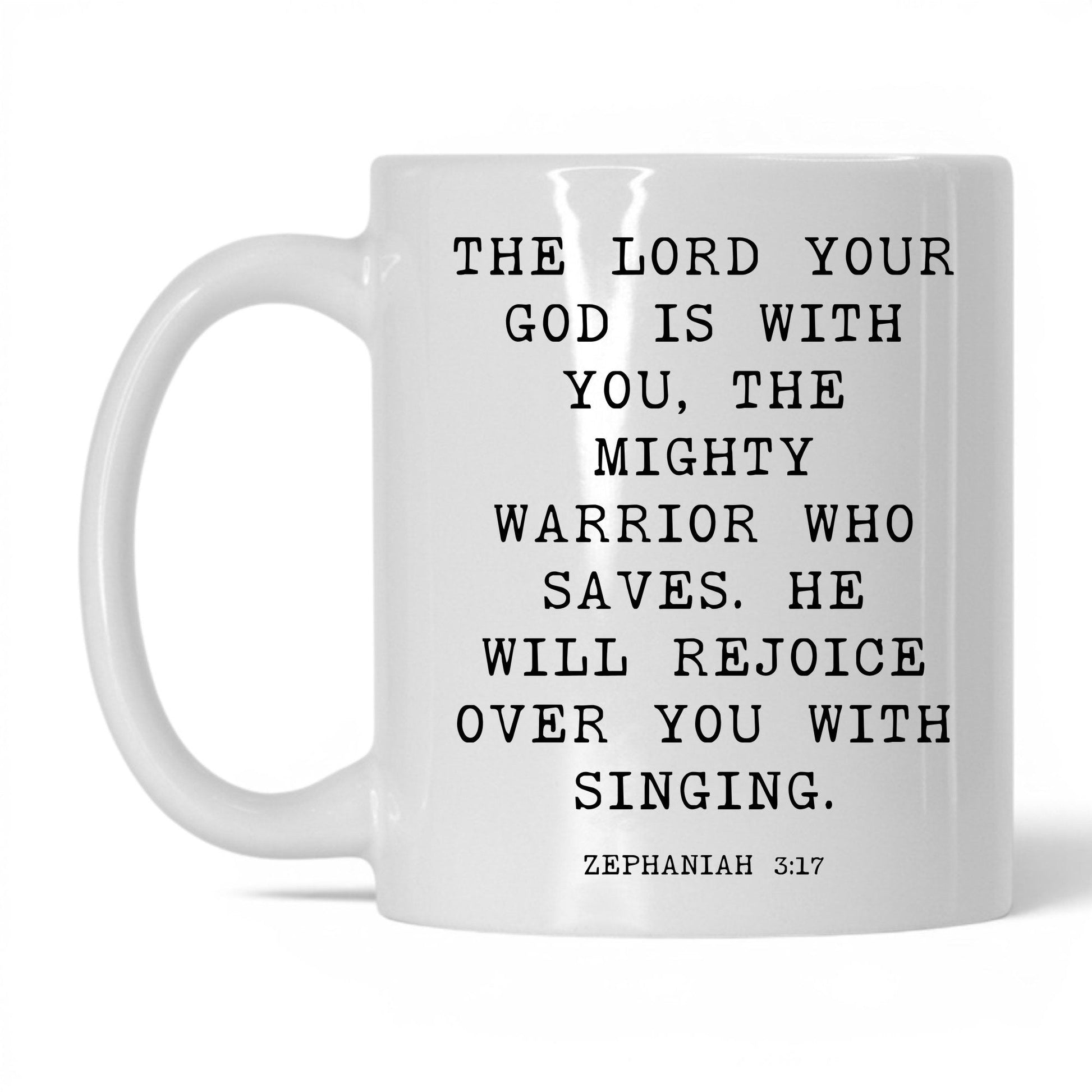 The Lord Is With You Mug – 15oz White/Midnight Blue Mug