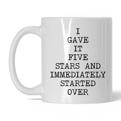 Five Stars Started Over Coffee Mug