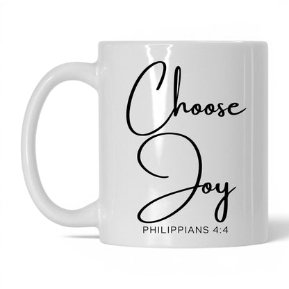 Choose Joy Mug – 15oz White/Midnight Blue Mug