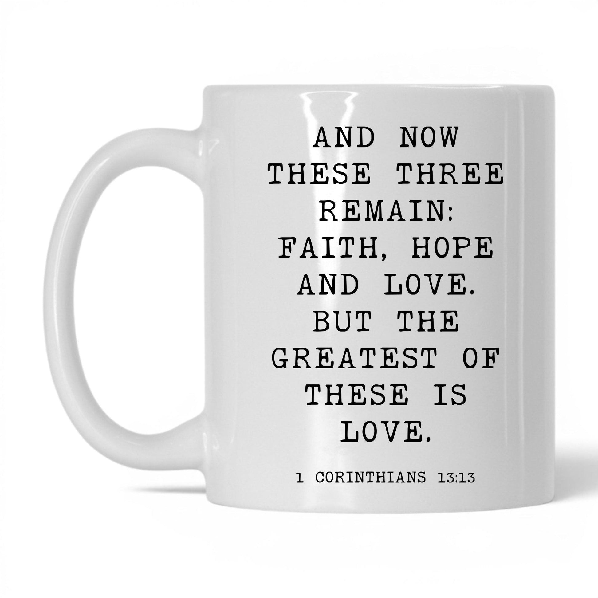 Faith Hope and Love Mug – 15oz White/Midnight Blue Mug