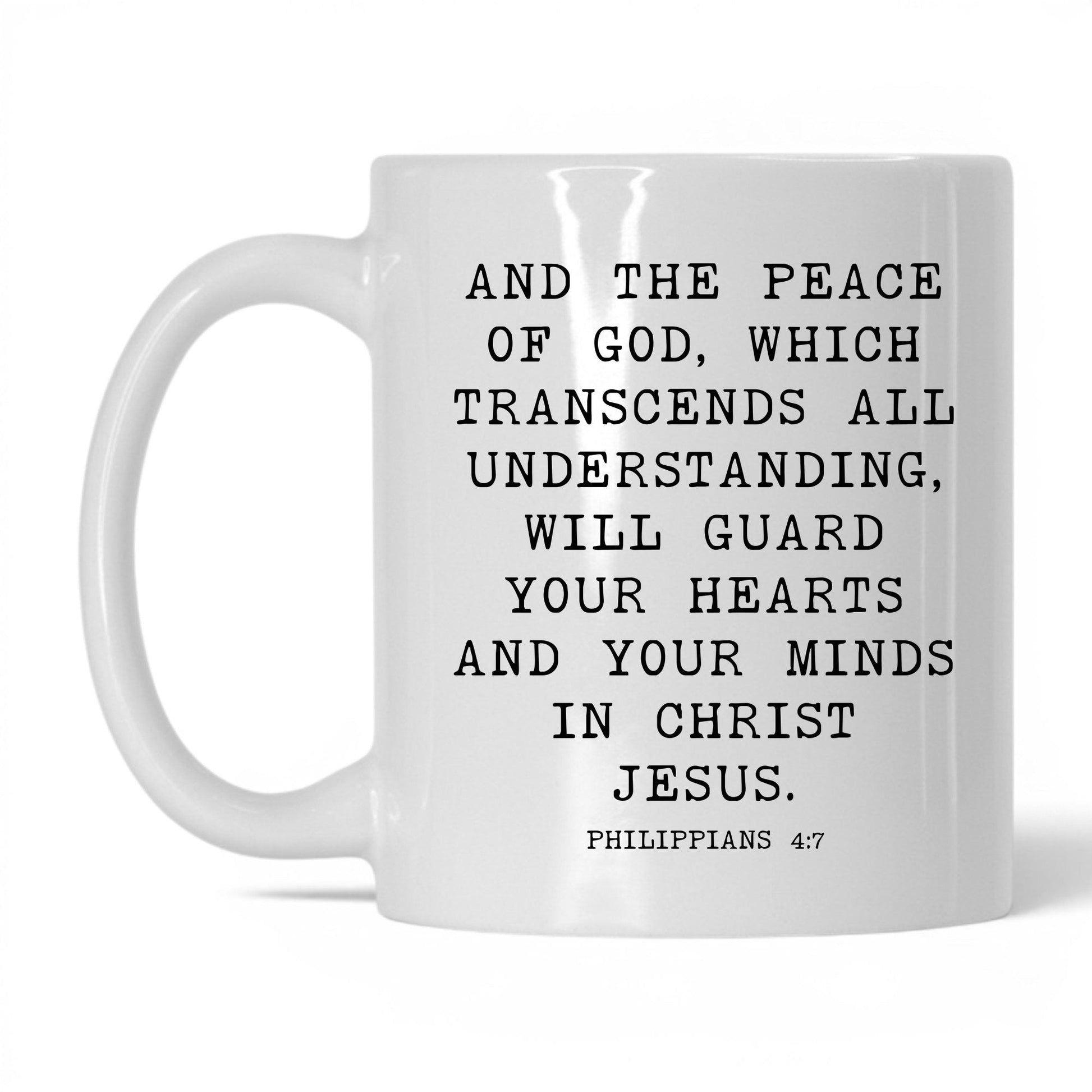 Peace of God Mug – 15oz White/Midnight Blue Mug